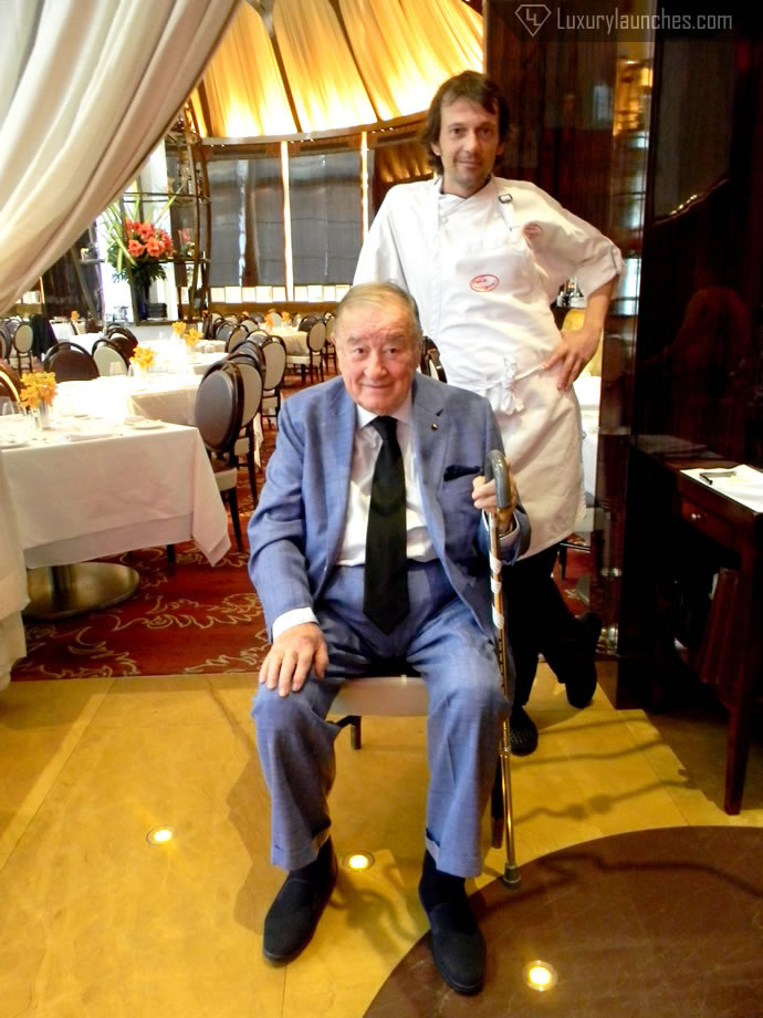 Chef Matteo Boglione With The Legend, Sirio Maccioni