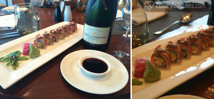 Sushi from the buffet spread – Moet & Chandon Pairing