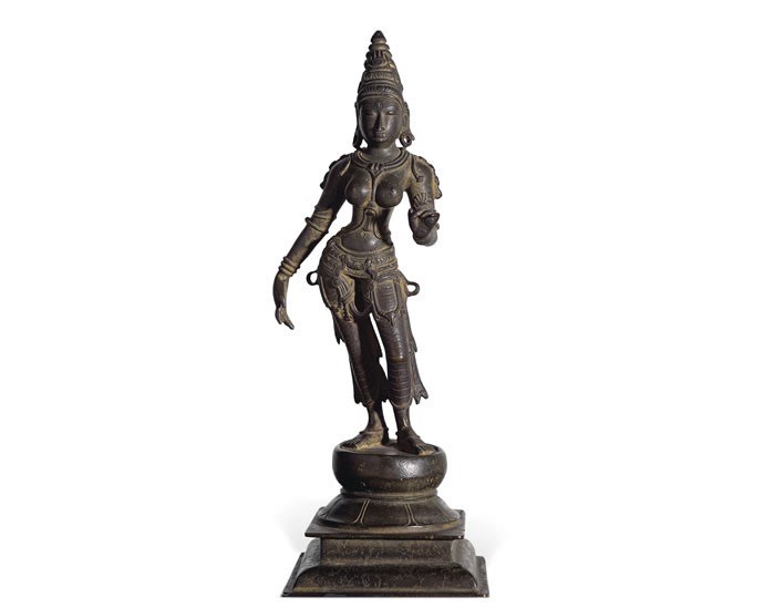 A 12th Century Parvati Chola bronze figure
