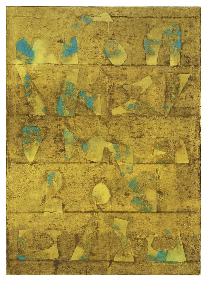 The untitled Gaitonde painting from this year’s auction