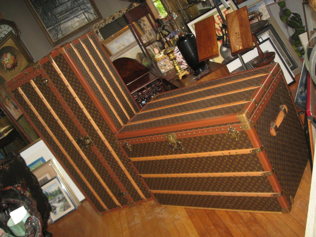 A rare 56&quot; Vintage Louis Vuitton Steamer Wardrobe Trunk up for grabs