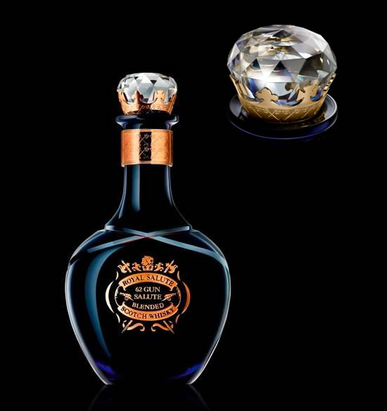 Chivas Brothers Royal Salute decanter sports a 24 carat