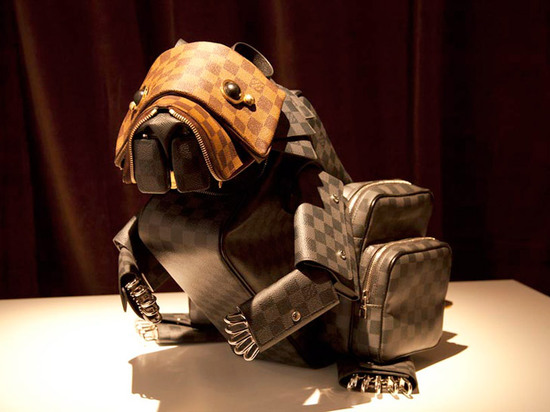 Louis Vuitton leather goods go wild as fashionable animal sculptures