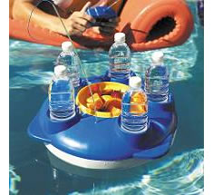 floating drink and snack holder