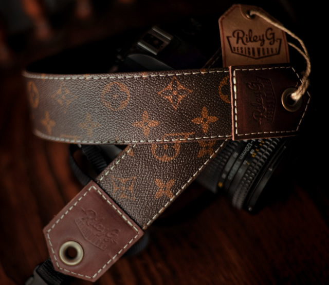 Louis Vuitton camera straps courtesy Riley G. Designworks