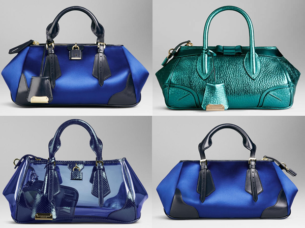 burberry purses blue