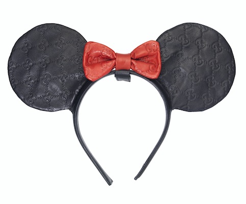 Bespoke Minnie Mouse ears created by Gucci, Louis Vuitton, Prada and others