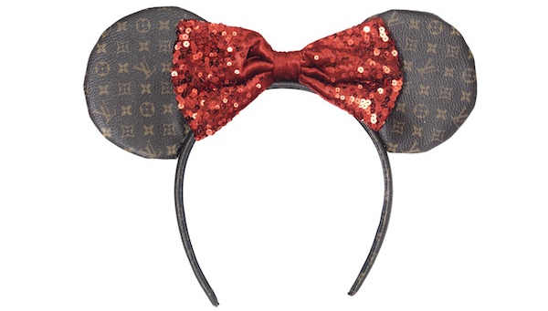 Bespoke Minnie Mouse ears created by Gucci, Louis Vuitton, Prada and others