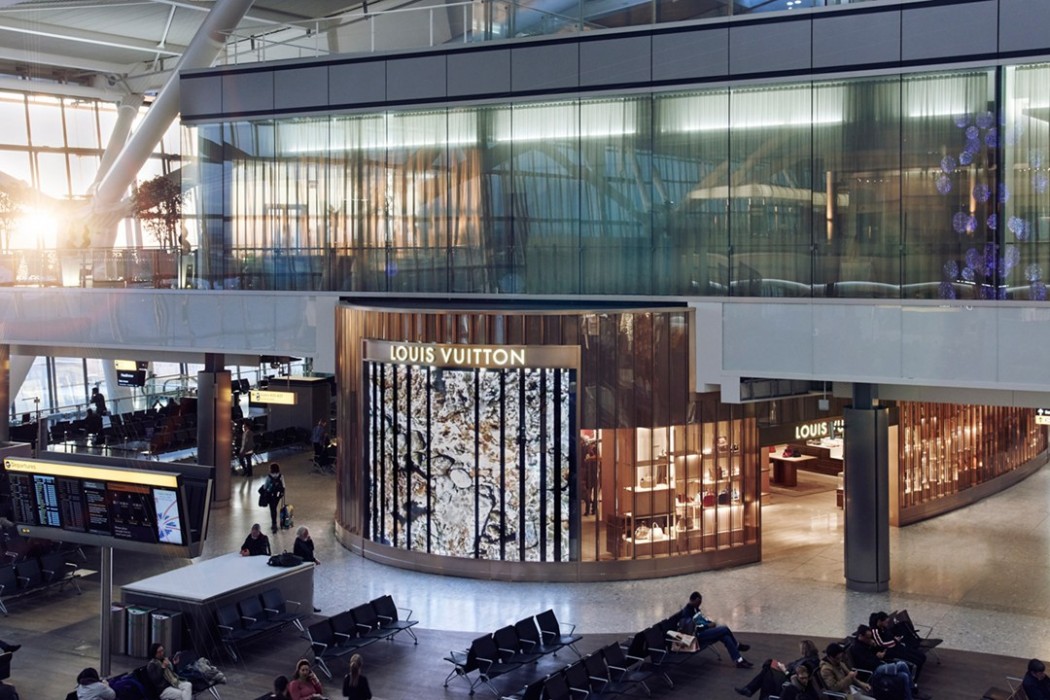 Louis Vuitton opens an eye catching boutique at Heathrow its first in an European airport