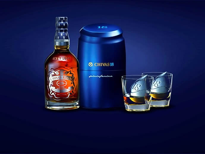 Pininfarina designs an ice press for Chivas Regal and its