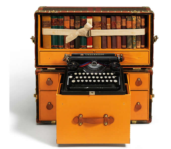 Did you know that author Ernest Hemingway had his own Louis Vuitton library trunk?