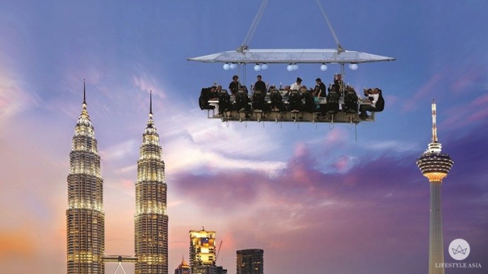 Dinner in the Sky – a whole new level of open air dining, coming soon
