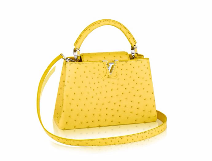 LL Arm Candy of the Week: The Ageless Louis Vuitton Capucines in canary yellow