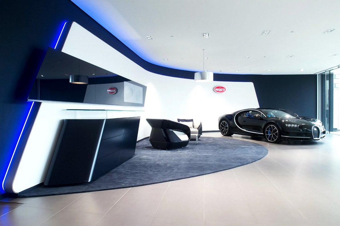 Inside the largest Bugatti showroom in Europe