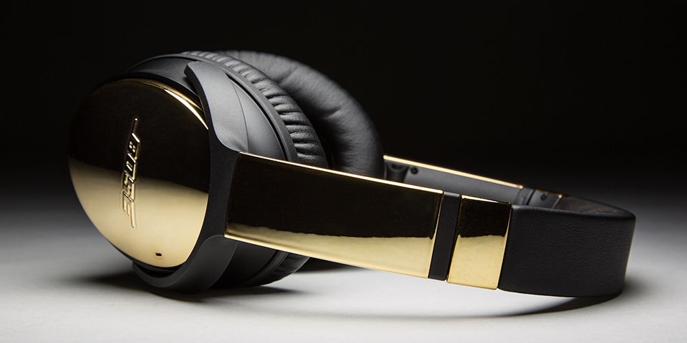 Colorware blings up the Bose QuietComfort 35 headphones in 24K gold