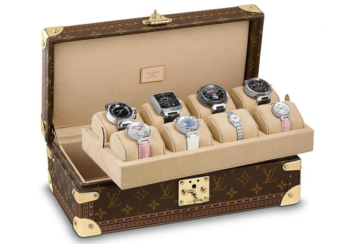 Stash your favorite timepieces in Louis Vuitton’s sleek 8 Watch case