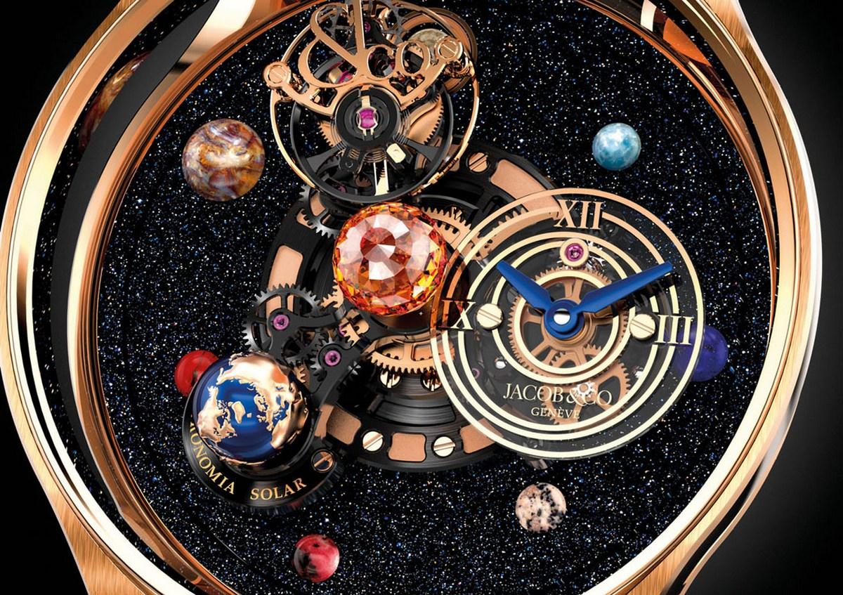 Jacob and Co’s Astronomica watch offers a moving sun and earth for your wrist