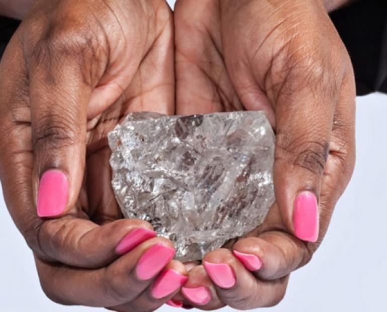 About the size of a tennis ball the worlds second biggest rough diamond sells for $53 M