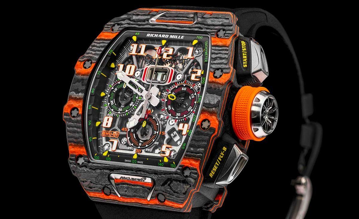 Richard Mille collaborates with McLaren for an Automatic Flyback Chronograph