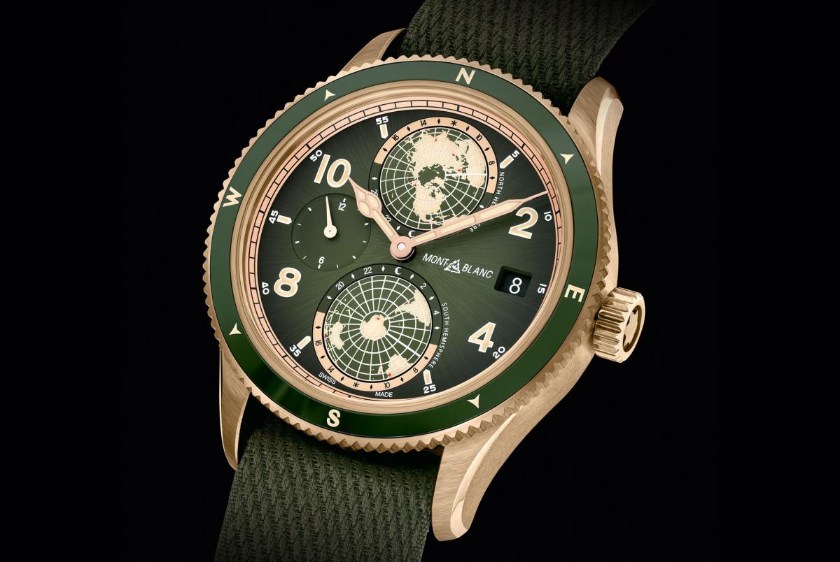 Montblanc’s 1858 watches now come in new khaki green and bronze avatars