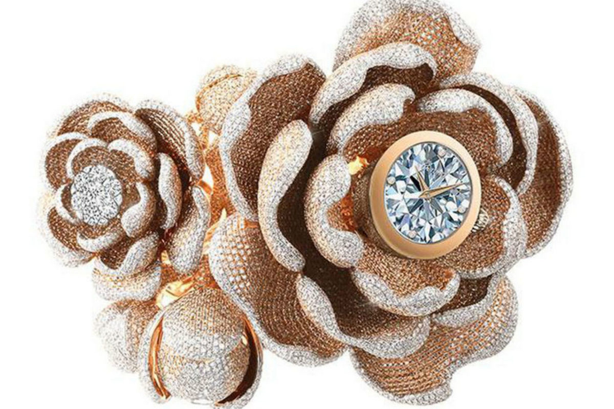 According to the Guinness Books of records this wrist watch has the most diamonds set on it (15,000 to be precise)