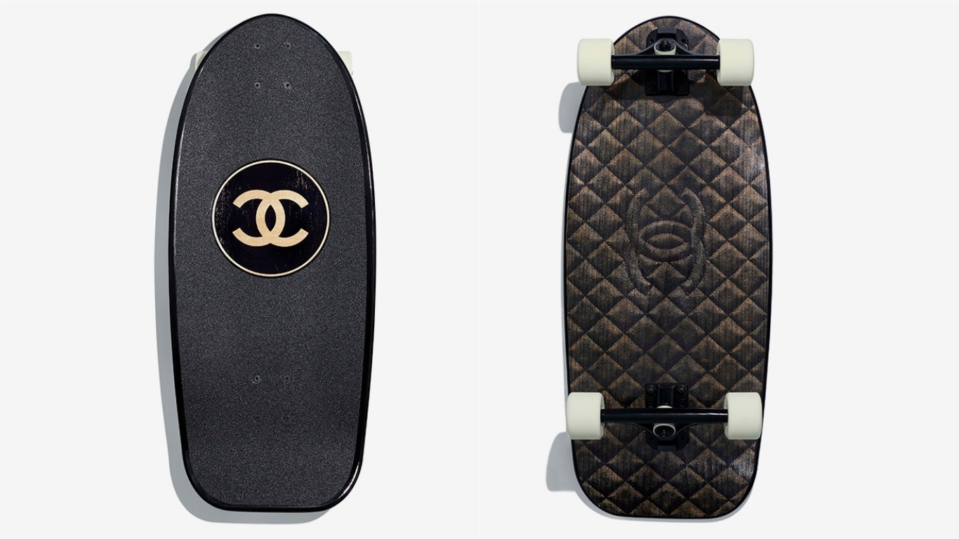 Chanel unveils a $7,700 skateboard and a $8,900 surfboard
