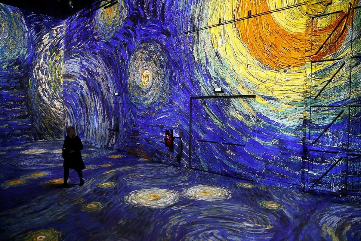 This digital museum in Paris has Van Gogh installation that you can literally walk into