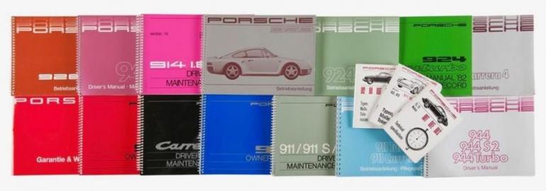 Porsche Classic has just reprinted over 700 original owner's manuals