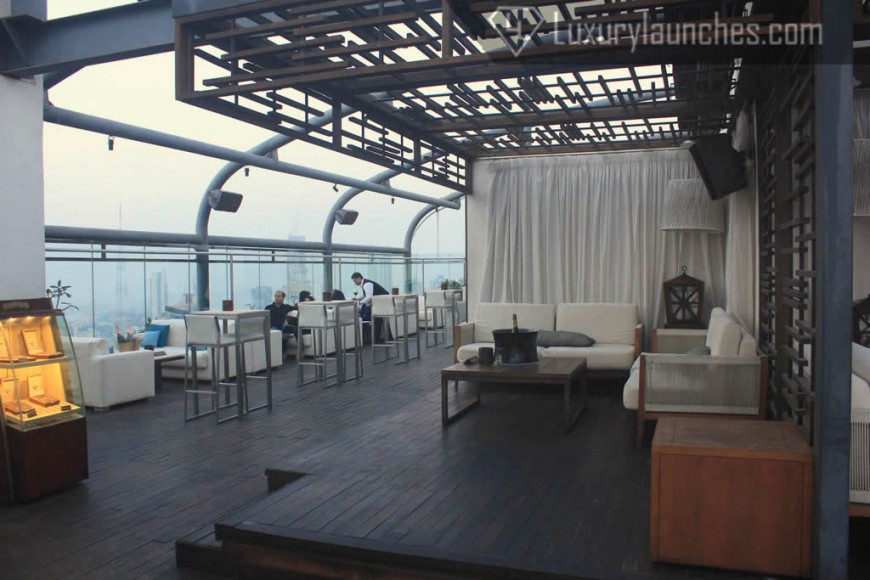 Choose between VIP Cabanas, high tables and snowy white couches at Asilo