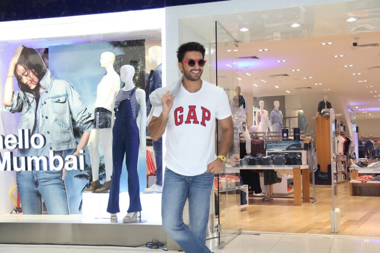 Ranveer Singh at the Gap Store Launch