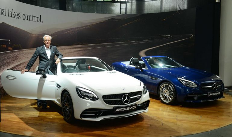Mr. Roland Folger, Managing Director & CEO, Mercedes-Benz India at the launch of Mercedes-AMG SLC 43 in Delhi- 2