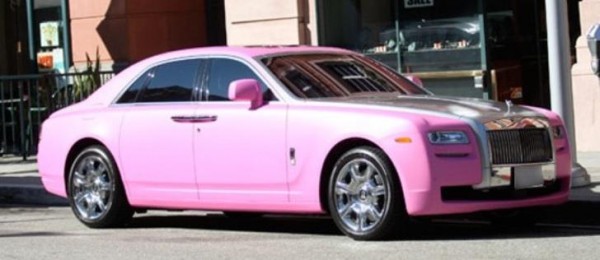 Petra Ecclestone petrifies onlookers with her pink Rolls Royce in Beverly Hills