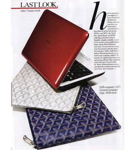 Classy laptop bags by Goyard 
