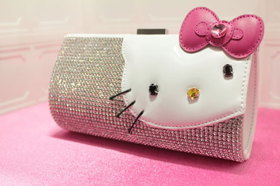 Official Sanrio Hello Kitty Silver  Bag Dancing Dance Shoes Bag Glitter  Handbag