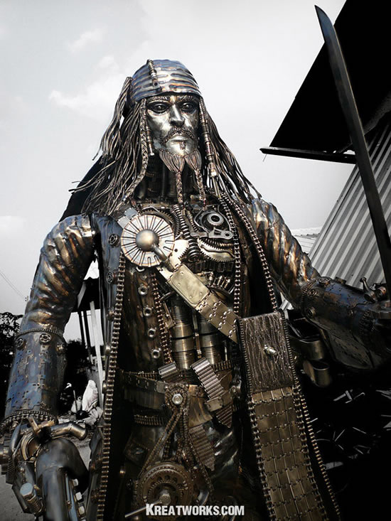 Captain Jack Sparrow Metal Figure