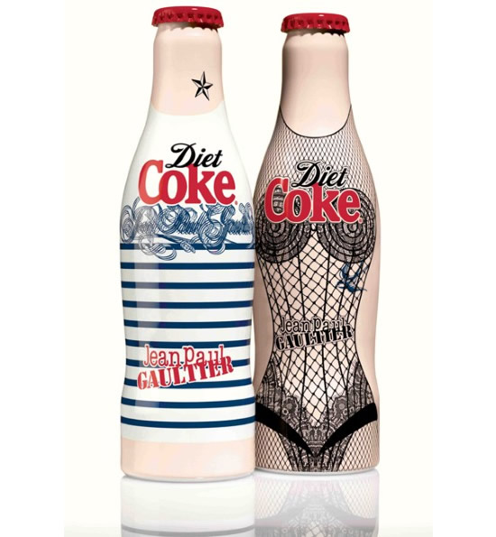 unopened limited edition Jean Paul Gaultier Jean Paul Gaultier Diet Coke bottle 
