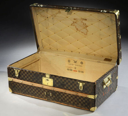 Vintage Louis Vuitton “Damier” Trunk for $11,000 : Luxurylaunches