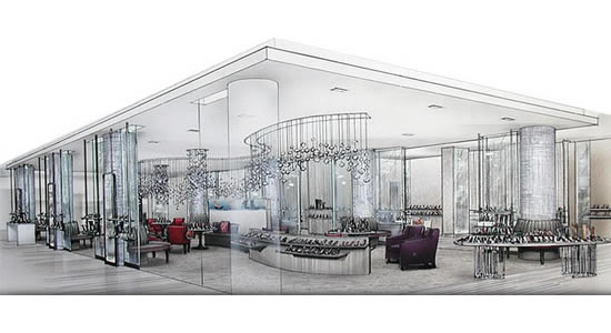Saks Fifth Avenue Shoe Salon has its own own zip code and expands further : Luxurylaunches