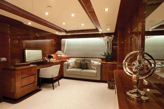 steve jobs yacht venus interior