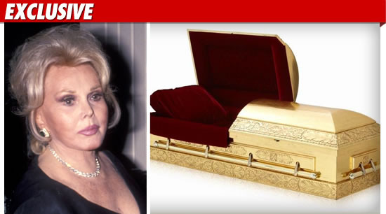 A gold-plated casket as a token of for Zsa Zsa Gabor - Luxurylaunches