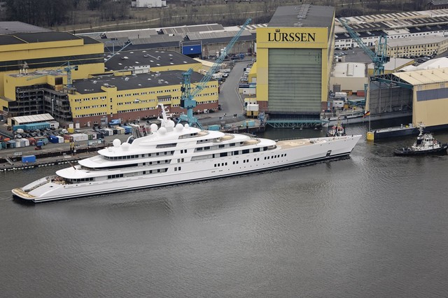 Azzam, the worldâ€™s largest yacht is launched in Germany 