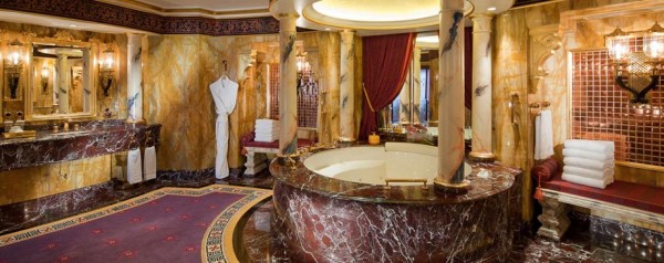 A look inside the opulently designed bathrooms at Burj Al Arab suites