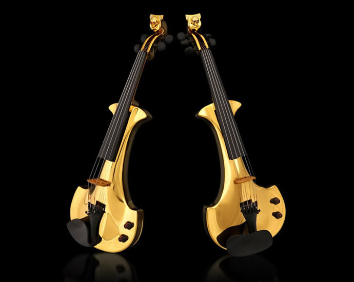 The world's violins are studded with precious stones and million - Luxurylaunches