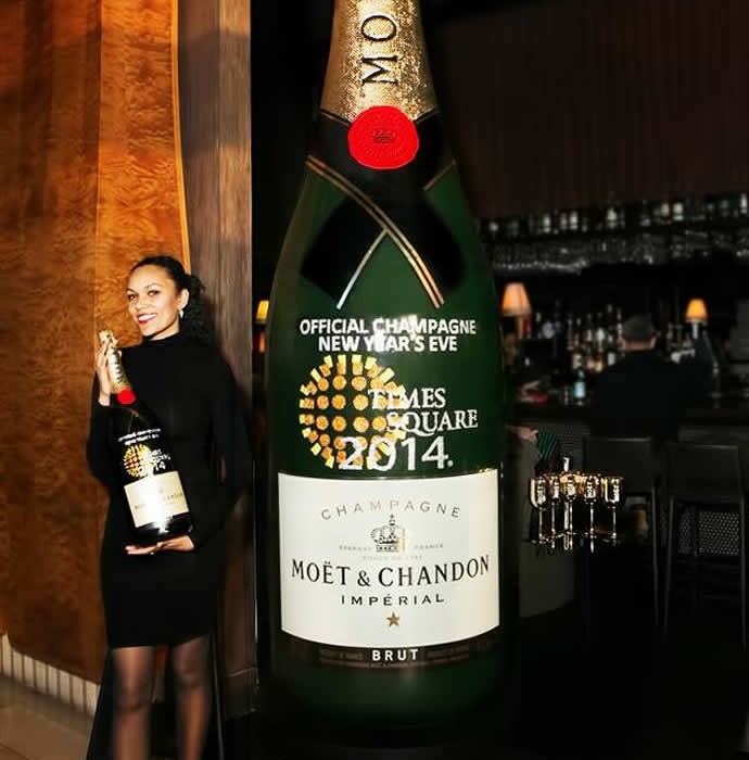 NEW YORK - AUGUST 21, 2014: Moet And Chandon Champagne Presented