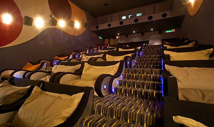 cool movie theaters with beds