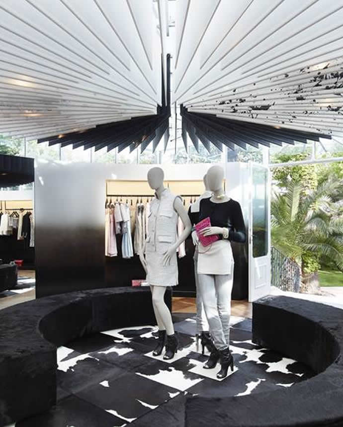 Chanel Saint-Tropez ephemeral boutique inside a private mansion