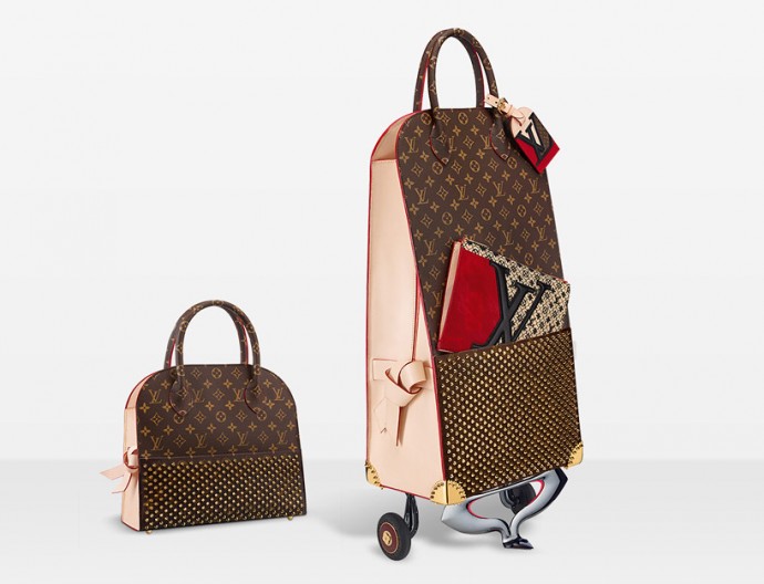 Louis Vuitton Monogram Canvas and Calfhair Iconoclasts Christian Louboutin  Bag Louis Vuitton