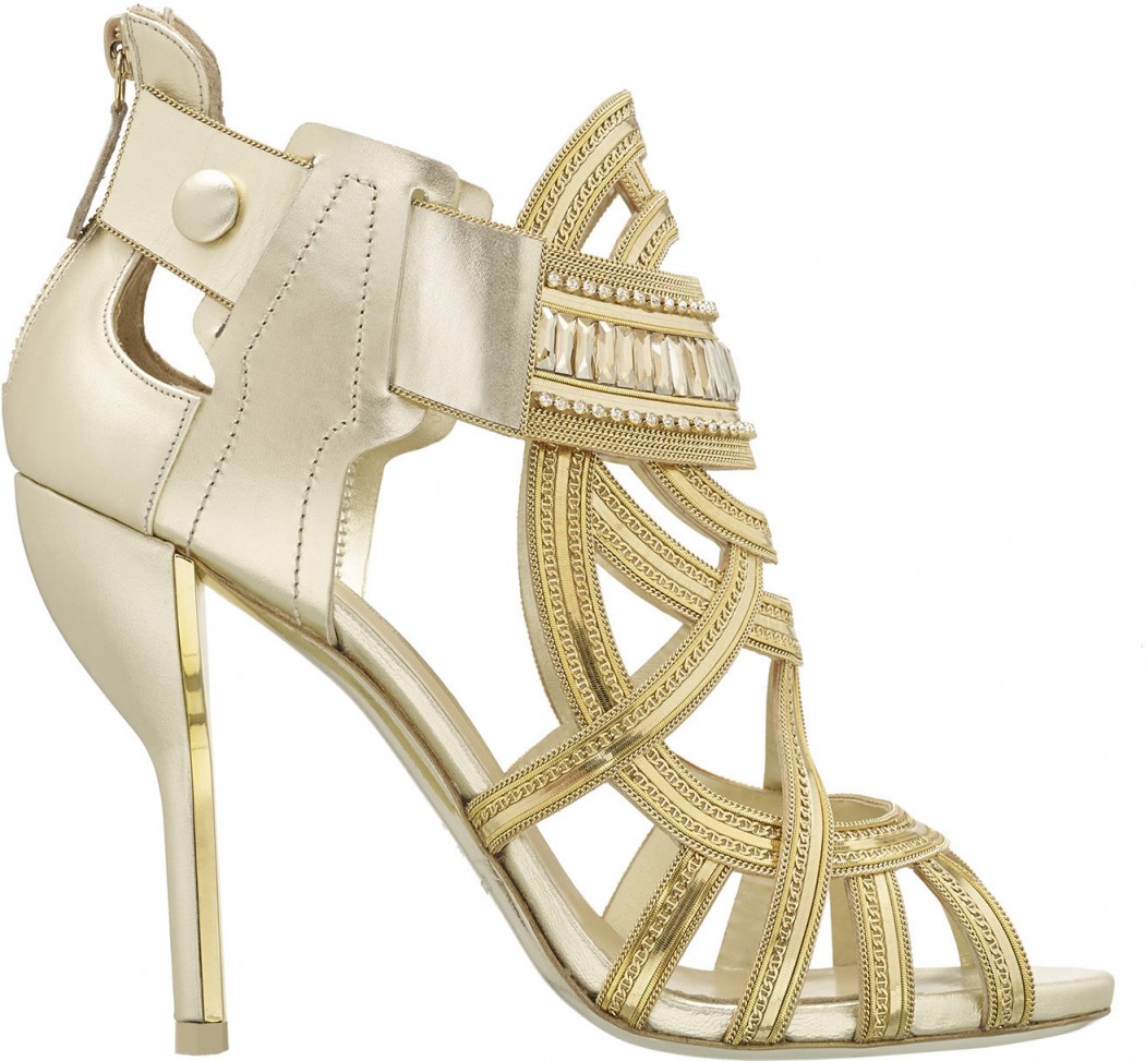 Exquisite gilded footwear by Nicholas Kirkwood - Luxurylaunches