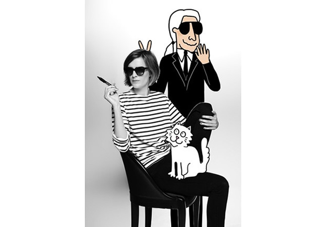 Cartoonist Tiffany Cooper collaborate with Lagerfeld Capsule collection Luxurylaunches