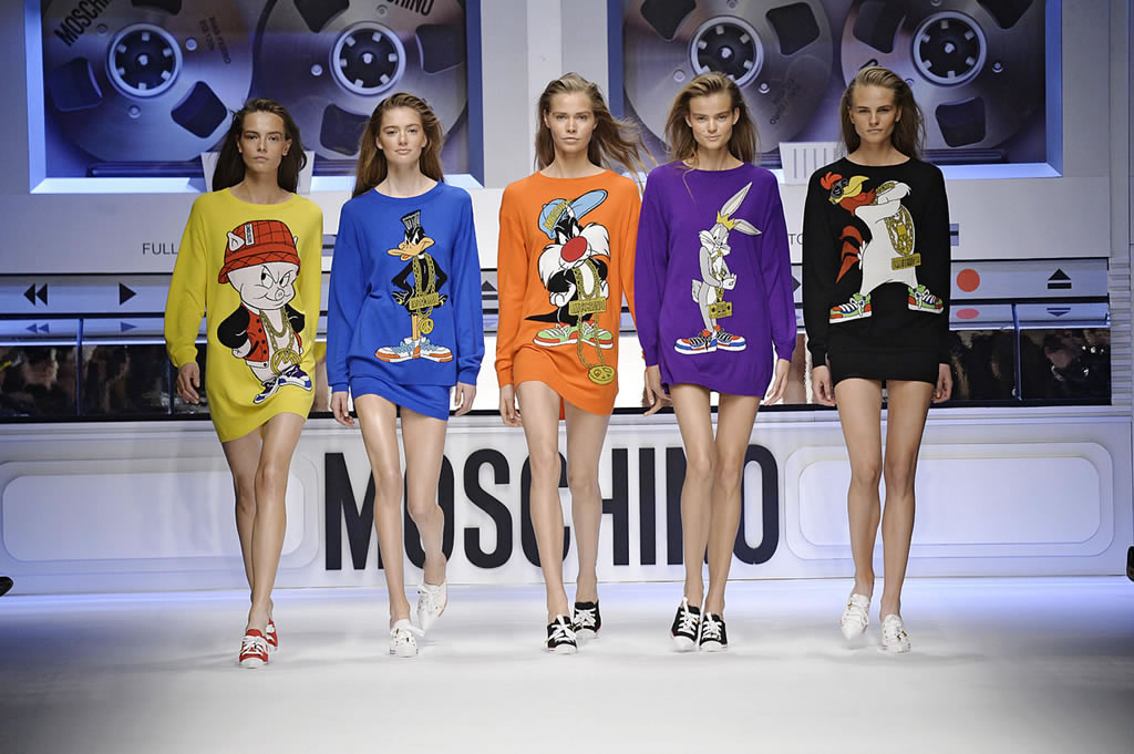 Your favorite Looney Tunes characters hit the runway at Moschino show